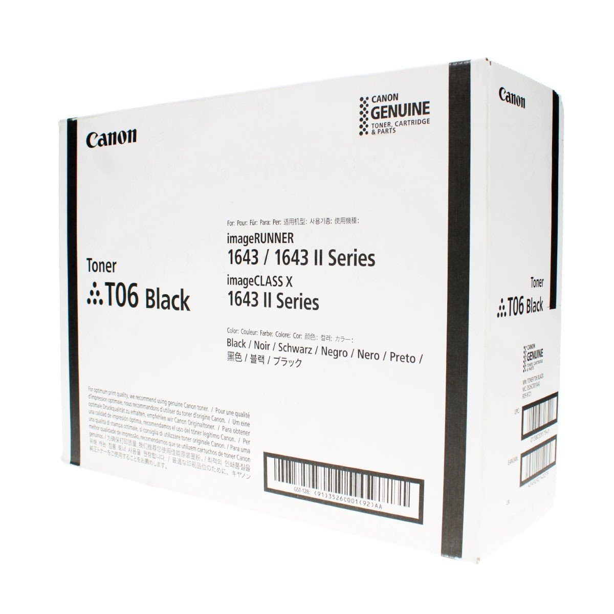 Canon 3526C001, 3526C001AA, T06 OEM Toner Black 20K Yield for use in I