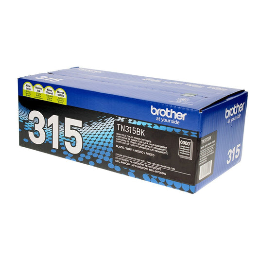 Brother TN315BK OEM Toner Black 6K High Yield for use in DCP-9050CDN,