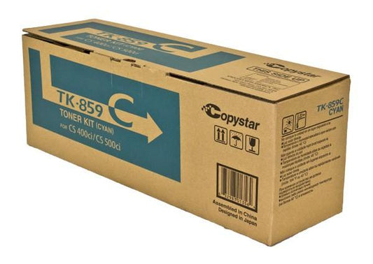 Copystar 1T02H7CCS0, TK859C OEM Toner Cyan 18K Yield for use in CS-400