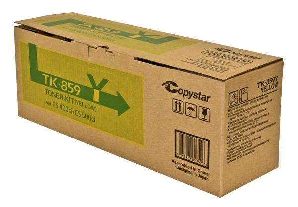 Copystar 1T02H7ACS0, TK859Y OEM Toner Yellow 18K Yield for use in CS-4