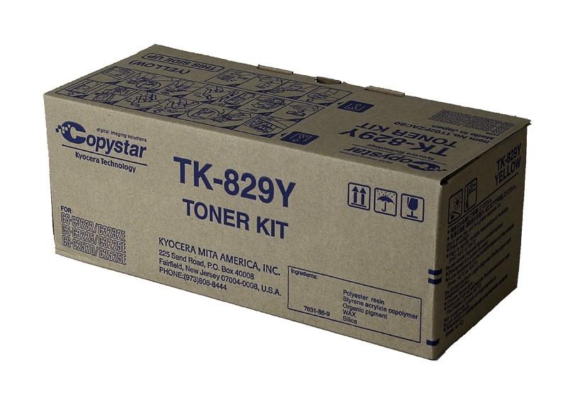 Copystar 1T02FZACS0, TK829Y OEM Toner Yellow 7K Yield for use in CS-C2