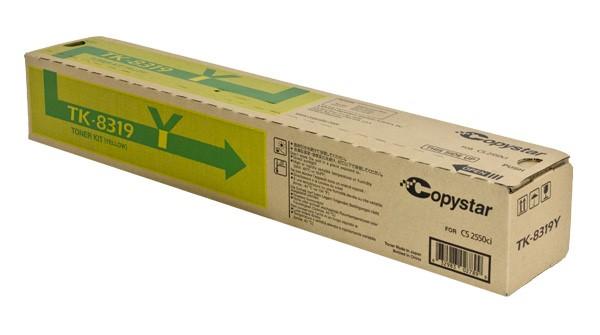 Copystar 1T02MVACS0, TK8319Y OEM Toner Yellow 6K Yield for use in CS-2