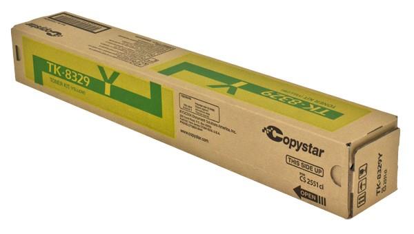 Copystar 1T02NPACS0, TK-8329Y OEM Toner Yellow 12K Yield for use in CS