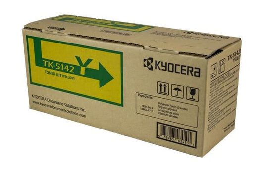 Kyocera Mita 1T02NRAUS0, TK-5142Y OEM Toner Yellow 5K Yield for use in