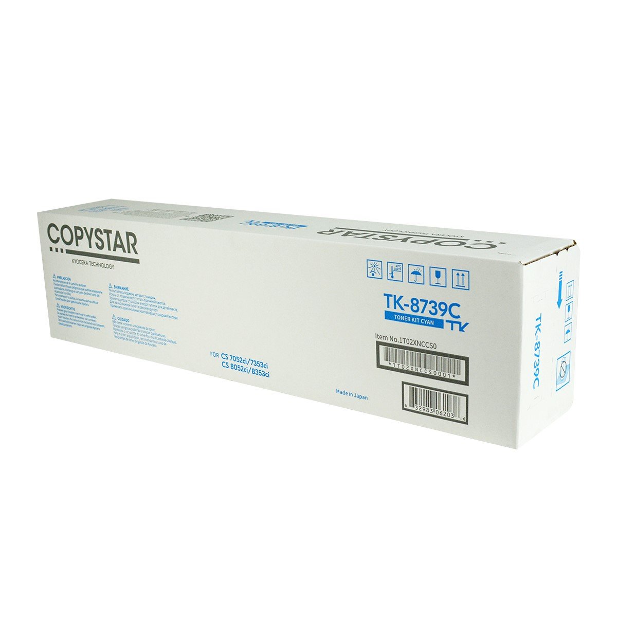 Copystar 1T02XNCCS0, TK-8739C OEM Toner Cyan 40K Yield for use in CS-7