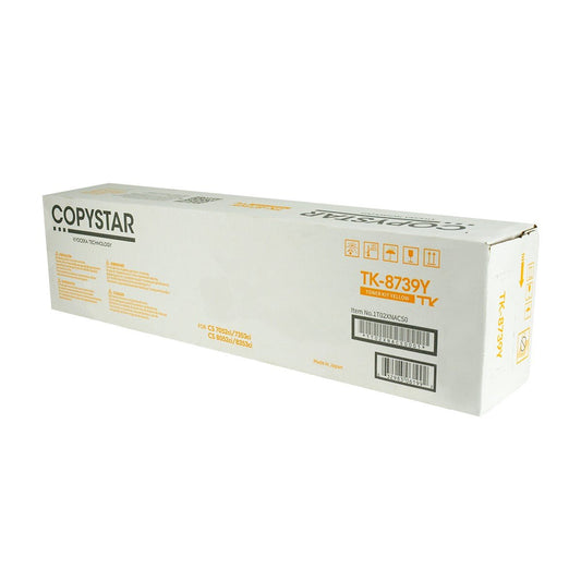 Copystar 1T02XNACS0, TK-8739Y OEM Toner Yellow 40K Yield for use in CS