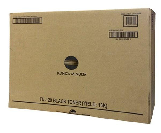 Konica Minolta 7640015042, TN120 OEM Toner Black 16K Yield for use in