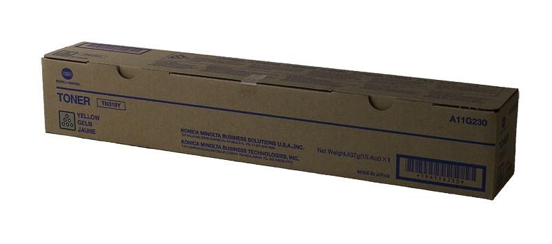 Konica Minolta A11G230, TN319Y OEM Toner Yellow 26K Yield for use in B