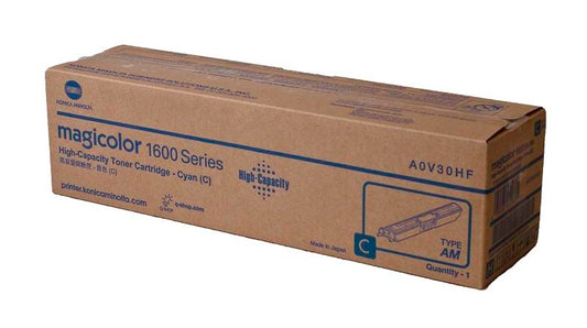 Konica Minolta A0V30HF OEM Toner Cyan 2.5K Yield for use in MAGICOLOR