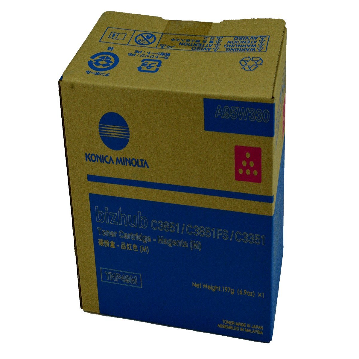 Konica Minolta A95W330, TNP49M OEM Toner Magenta 12K Yield for use in