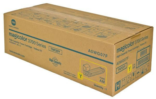 Konica Minolta A0WG07F, TNP20Y OEM Toner Yellow 5K Yield for use in MA