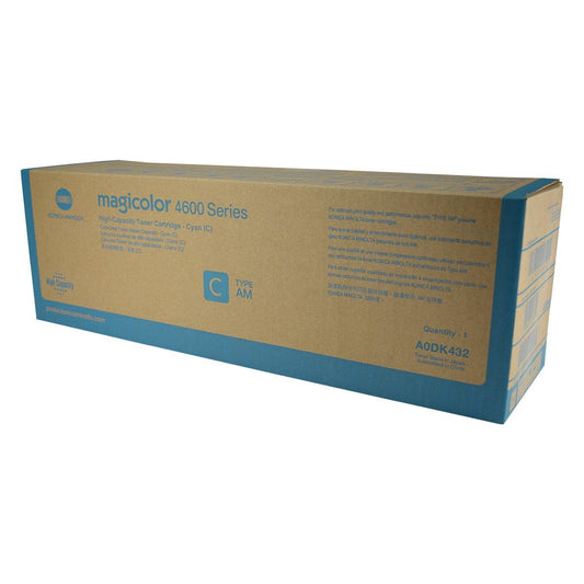 Konica Minolta A0DK432 OEM Toner Cyan 8K Yield for use in MAGICOLOR 46