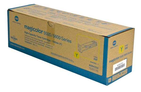 Konica Minolta A06V233 OEM Toner Yellow 12K Yield for use in MAGICOLOR