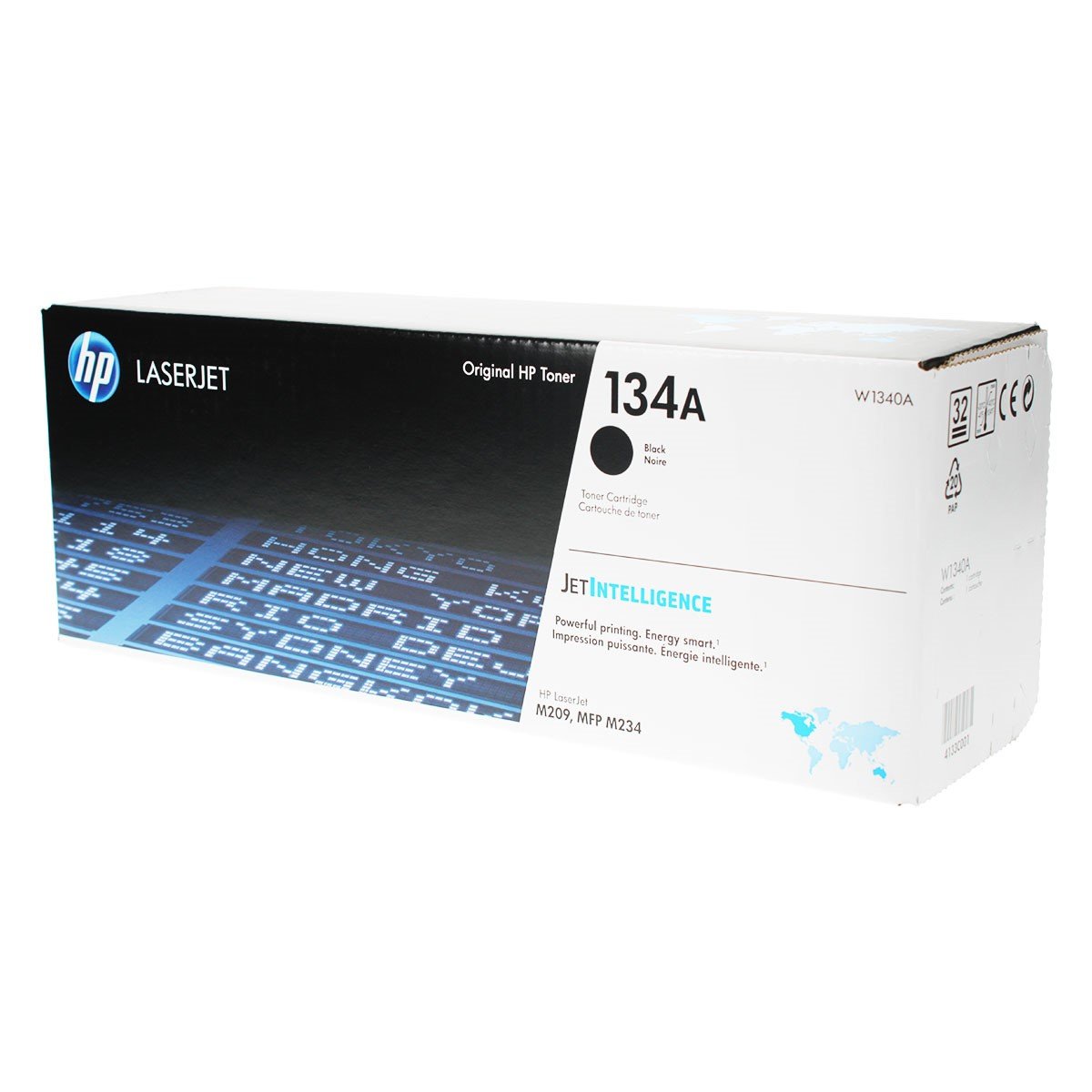 HP 134A, W1340A OEM Toner Black 1.1K Yield for use in LASSERJET M233DW