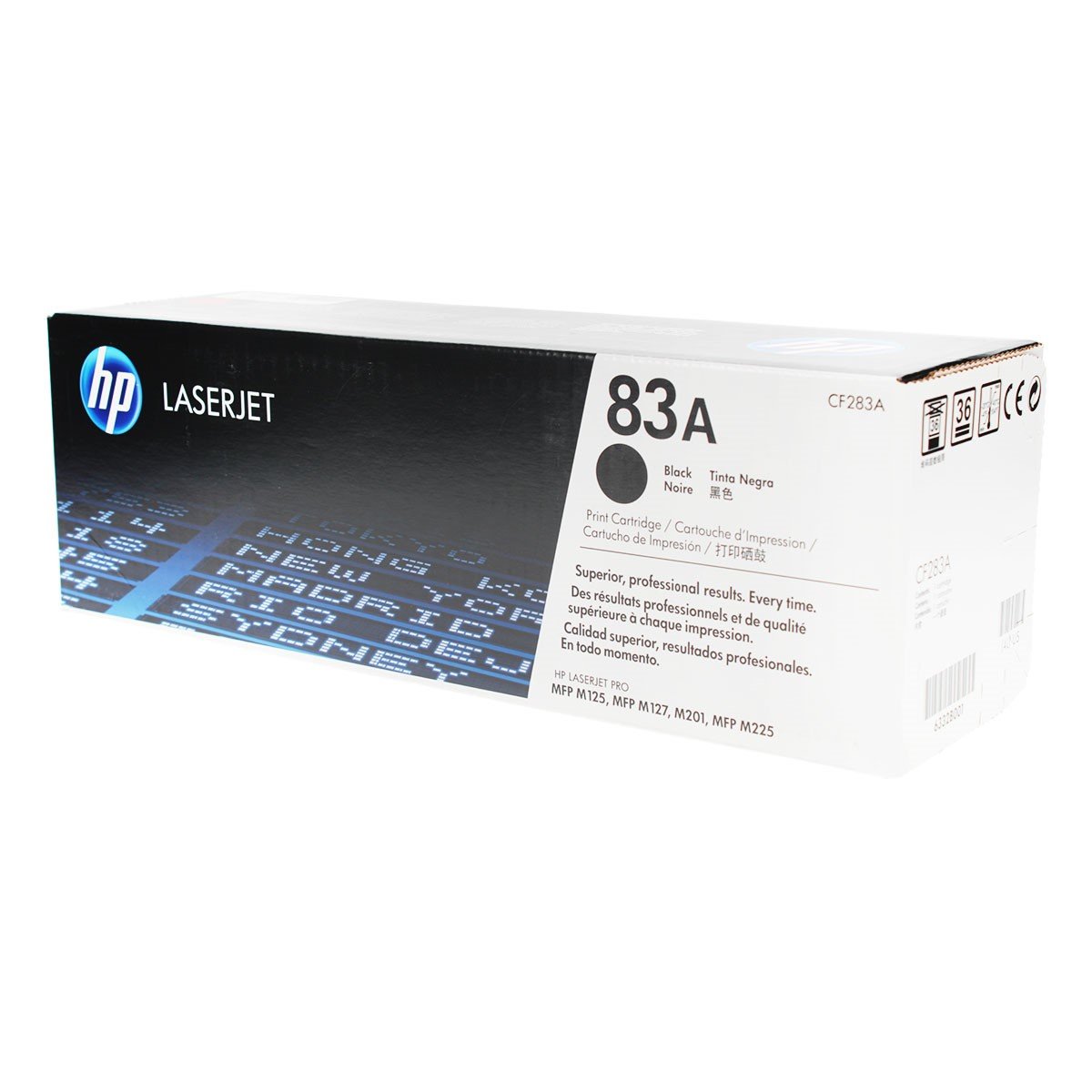 HP 83A, CF283A OEM Toner Black 1.5K Yield for use in LJ PRO M125, LJ P