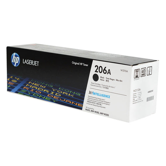 HP 206A, W2110A OEM Toner Black 1350 Yield for use in LJ PRO M255DW, L