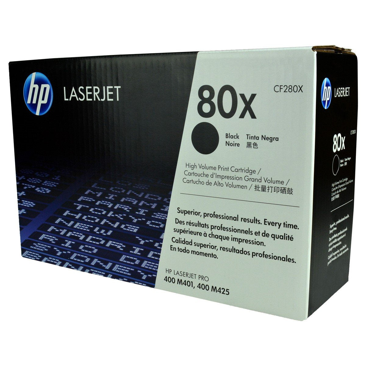 HP 80X, CF280X OEM Toner Black 6.9K High Yield for use in LJ PRO 400 M