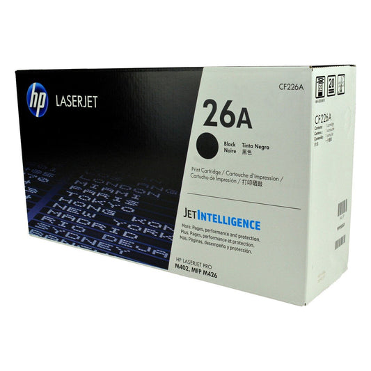 HP 26A, CF226A OEM Toner Black 3.1K Yield for use in LJ PRO M402DN, LJ