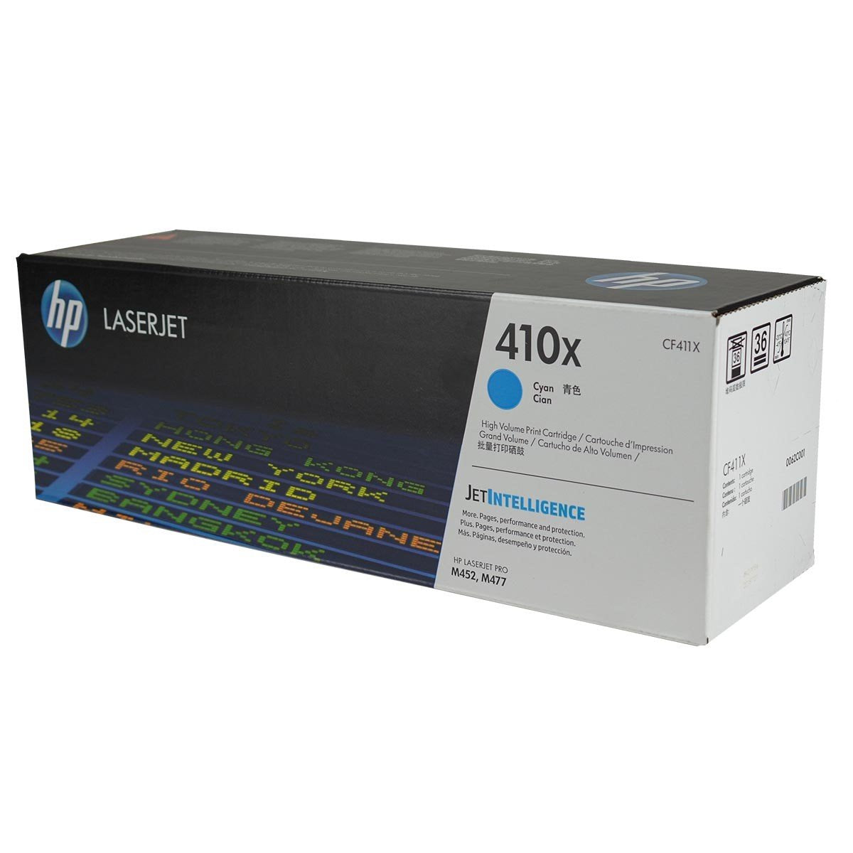 HP 410X, CF411X OEM Toner Cyan 5K High Yield for use in LJ PRO M377DW,