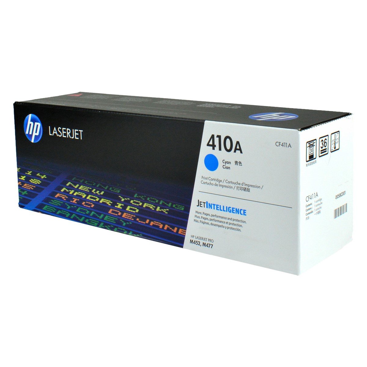 HP 410A, CF411A OEM Toner Cyan 2.3K Yield for use in LJ PRO M377DW, LJ