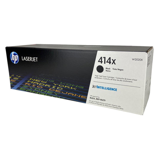 HP 414X, W2020X OEM Toner Black 7.5K High Yield for use in CLJ ENT M45