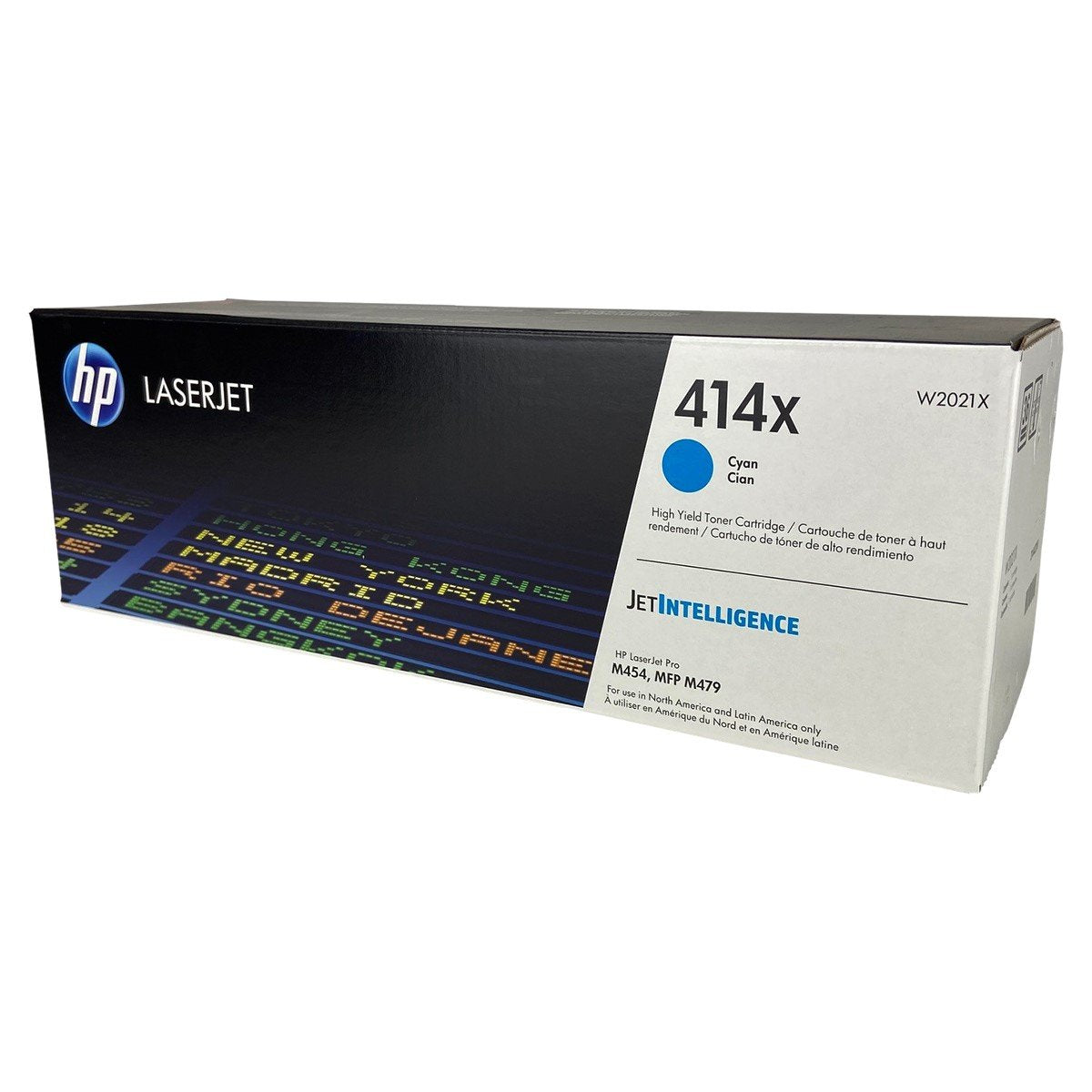 HP 414X, W2021X OEM Toner Cyan 6K High Yield for use in CLJ ENT M455DN