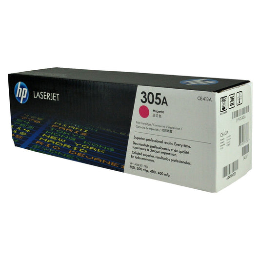 HP 305A, CE413A OEM Toner Magenta 2.6K Yield for use in COLOR LJ PRO 3