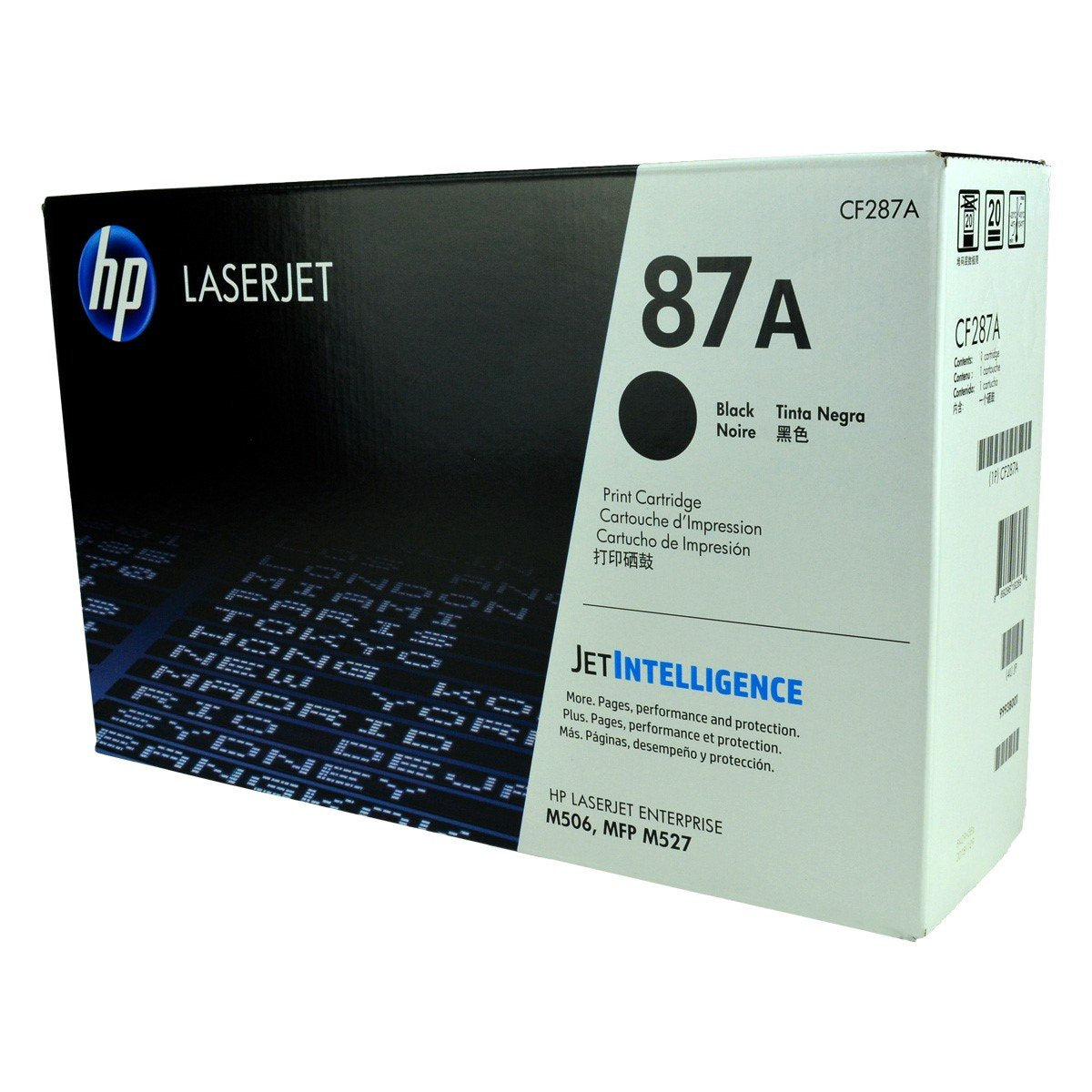 HP 87A, CF287A OEM Toner Black 9K Yield for use in LJ ENTERPRISE 527DN