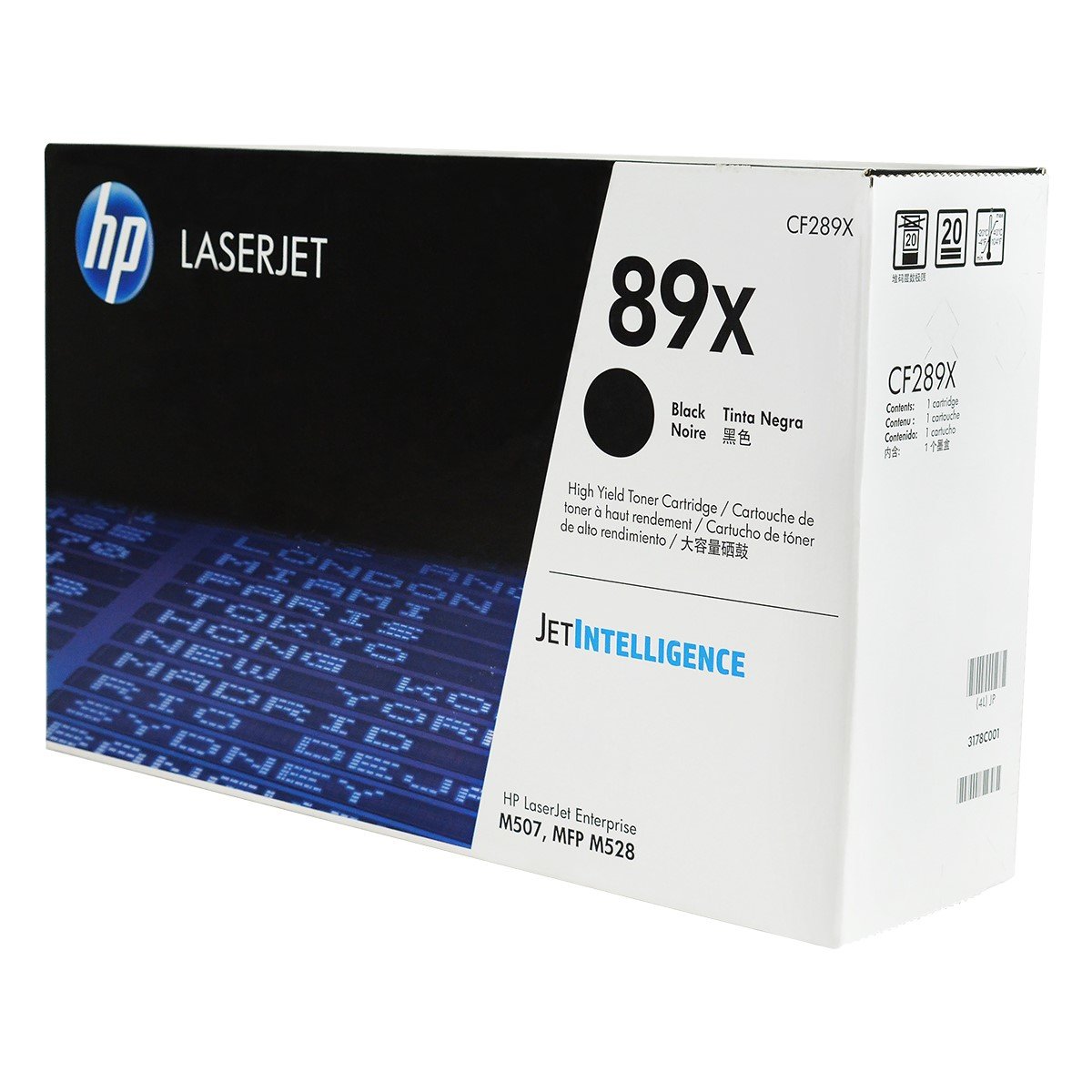 HP 89X, CF289X OEM Toner Black 10K Yield for use in LJ ENTERPRISE M507