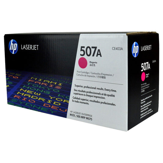 HP 507A, CE403A OEM Toner Magenta 6K Yield for use in COLOR LJ M551DN,