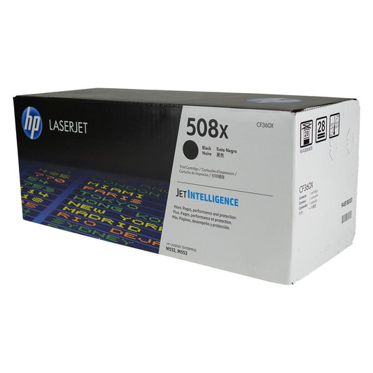 HP 508X, CF360X OEM Toner Black 12.5K High Yield for use in LJ ENTERPR