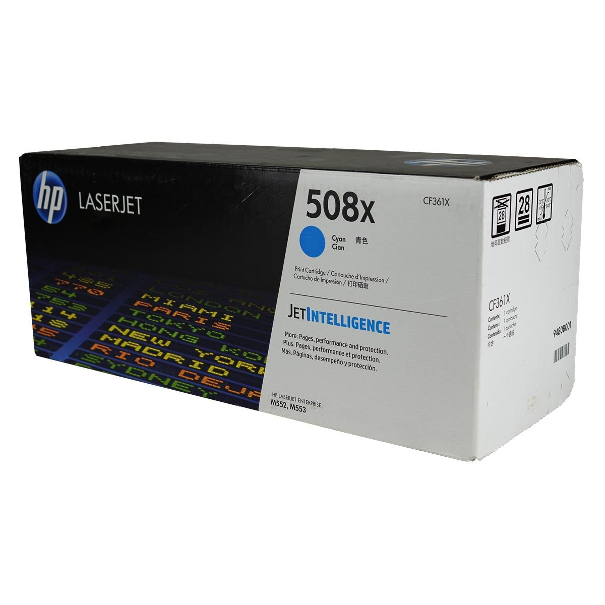 HP 508X, CF361X OEM Toner Cyan 9.5K High Yield for use in LJ ENTERPRIS