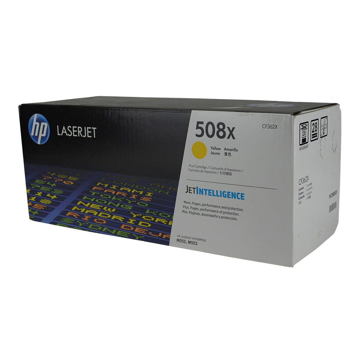 HP 508X, CF362X OEM Toner Yellow 9.5K High Yield for use in LJ ENTERPR