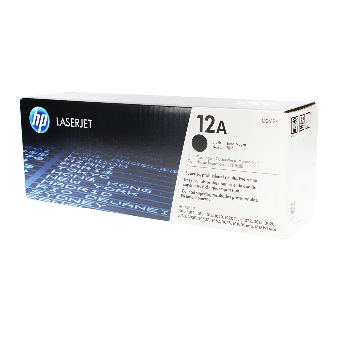 HP Q2612A OEM Toner Black 2K Yield for use in LJ1012, LJ1020, LJ3015,