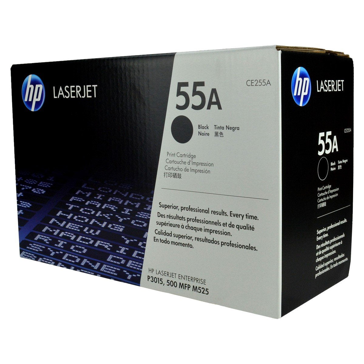 HP 55A, CE255A OEM Toner Black 6K Yield for use in LJ 500 M525C, LJ 50