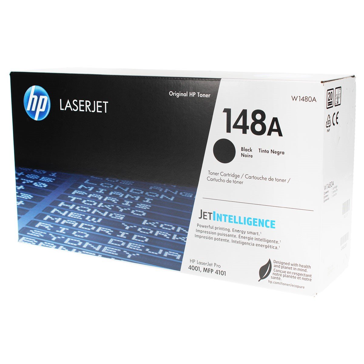 HP HP 148A, W1480A OEM Toner Black 2.9K Yield for use in LJ PRO 4001DN