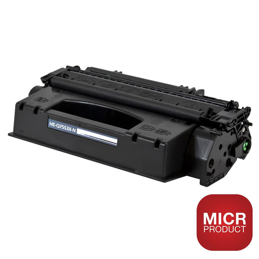 MO Brand Compatible for HP 53X, Q7553X Black MICR Toner Black 7K High