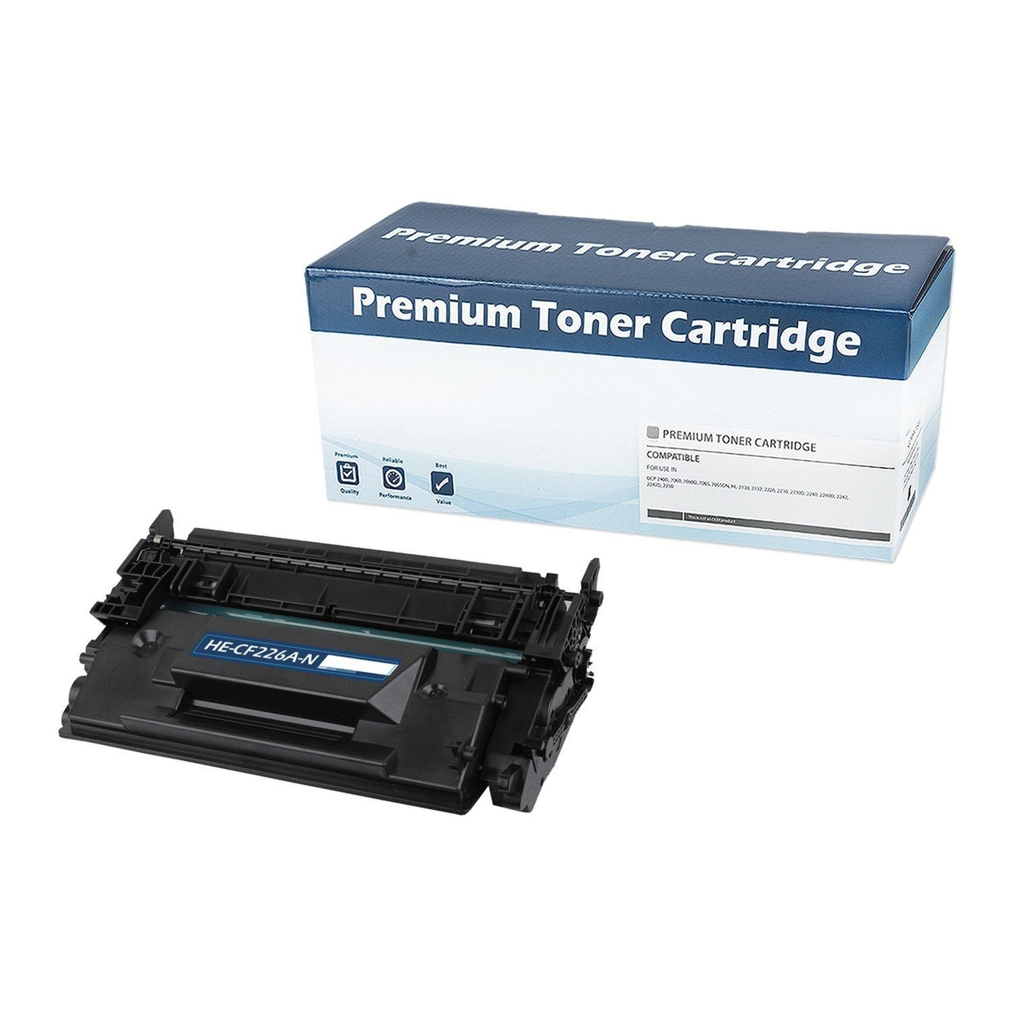 MO Brand Compatible for HP 26A, CF226A Black Toner Black 3.1K Yield fo