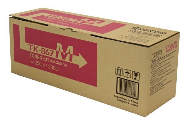 Kyocera Mita 1T02JZBUS0, TK867M OEM Toner Magenta 12K Yield for use in