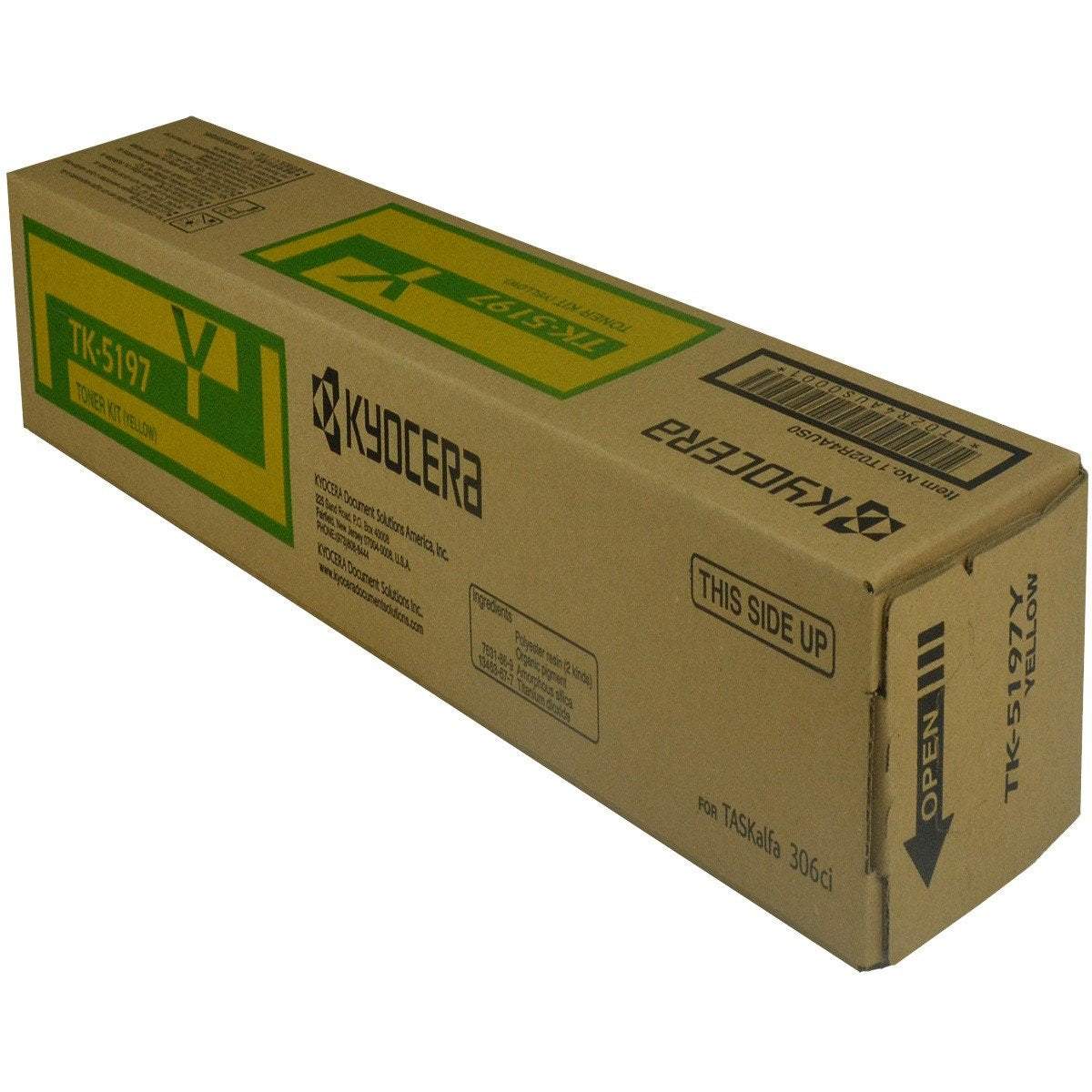 Kyocera Mita 1T02R4AUS0, TK-5197Y OEM Toner Yellow 7K Yield for use in