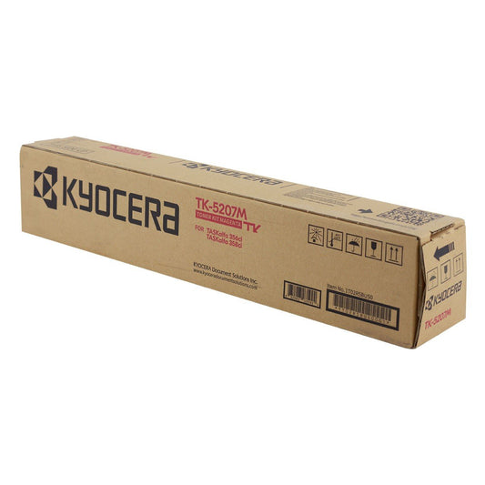 Kyocera Mita 1T02R5BUS0, TK-5207M OEM Toner Magenta 12K Yield for use