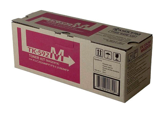 Kyocera Mita 1T02KVBUS0, TK592M OEM Toner Magenta 5K Yield for use in