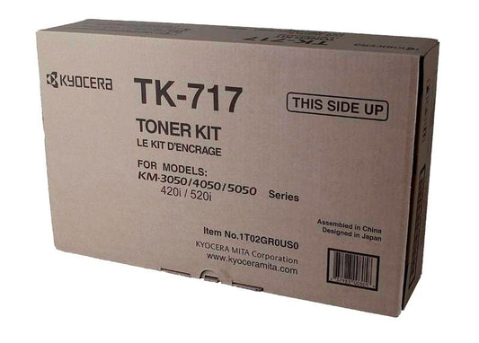 Kyocera Mita 1T02GR0US0, 1T02GR0USJ, TK-717 OEM Toner Black 34K Yield