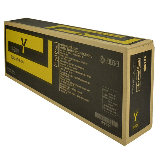 Kyocera Mita 1T02K9AUS0, TK-8707Y OEM Toner Yellow 30K Yield for use i