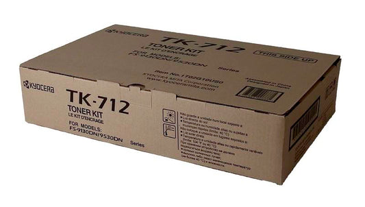 Kyocera Mita 1T02G10US0, 1T02G10USJ, TK-712 OEM Toner Black 40K Yield