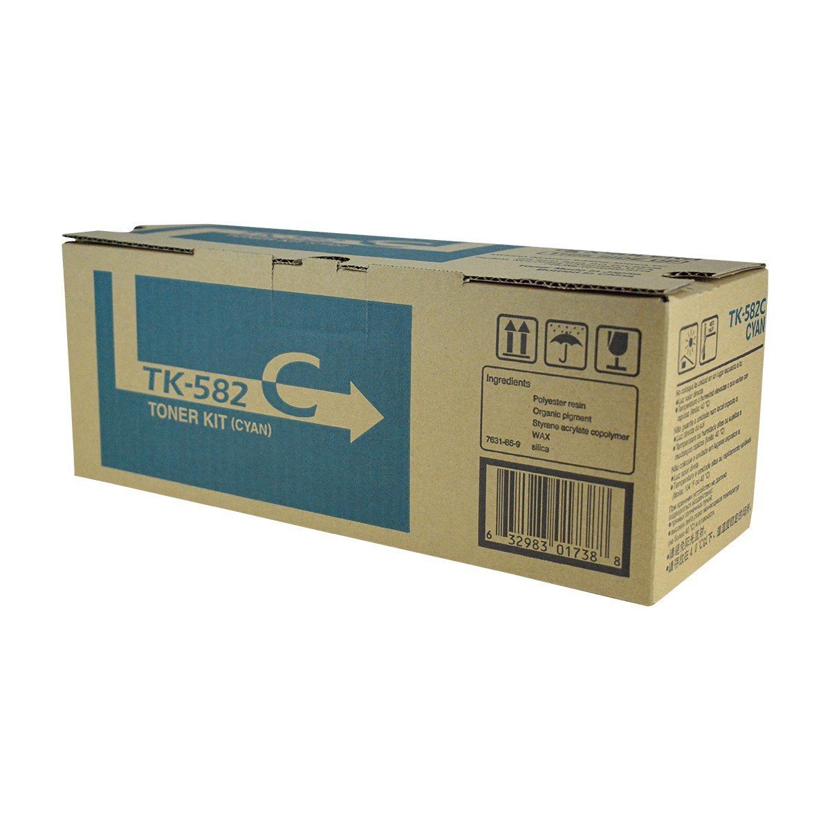 Kyocera Mita 1T02KTCUS0, TK582C OEM Toner Cyan 2.8K Yield for use in F