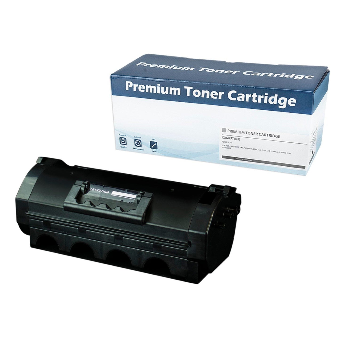 MO Brand Compatible for Lexmark 521H, 52D1H00 Black Toner Black 25K Hi