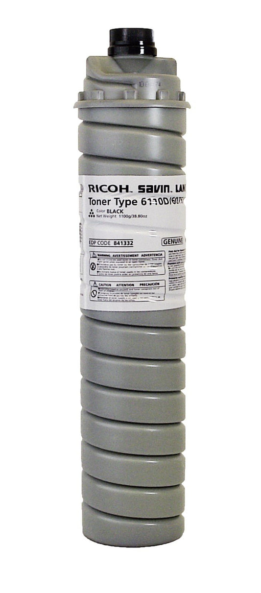 Ricoh 841332, 885273, 885400, TYPE6110D OEM Toner Black 43K Yield for