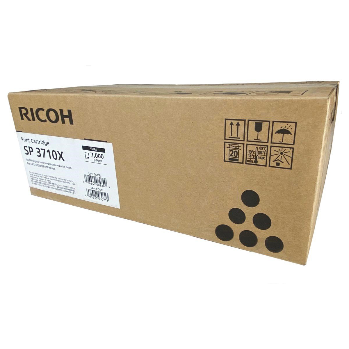 Ricoh 408284, SP-3710X OEM Toner Black 7K Yield for use in M320F, P311