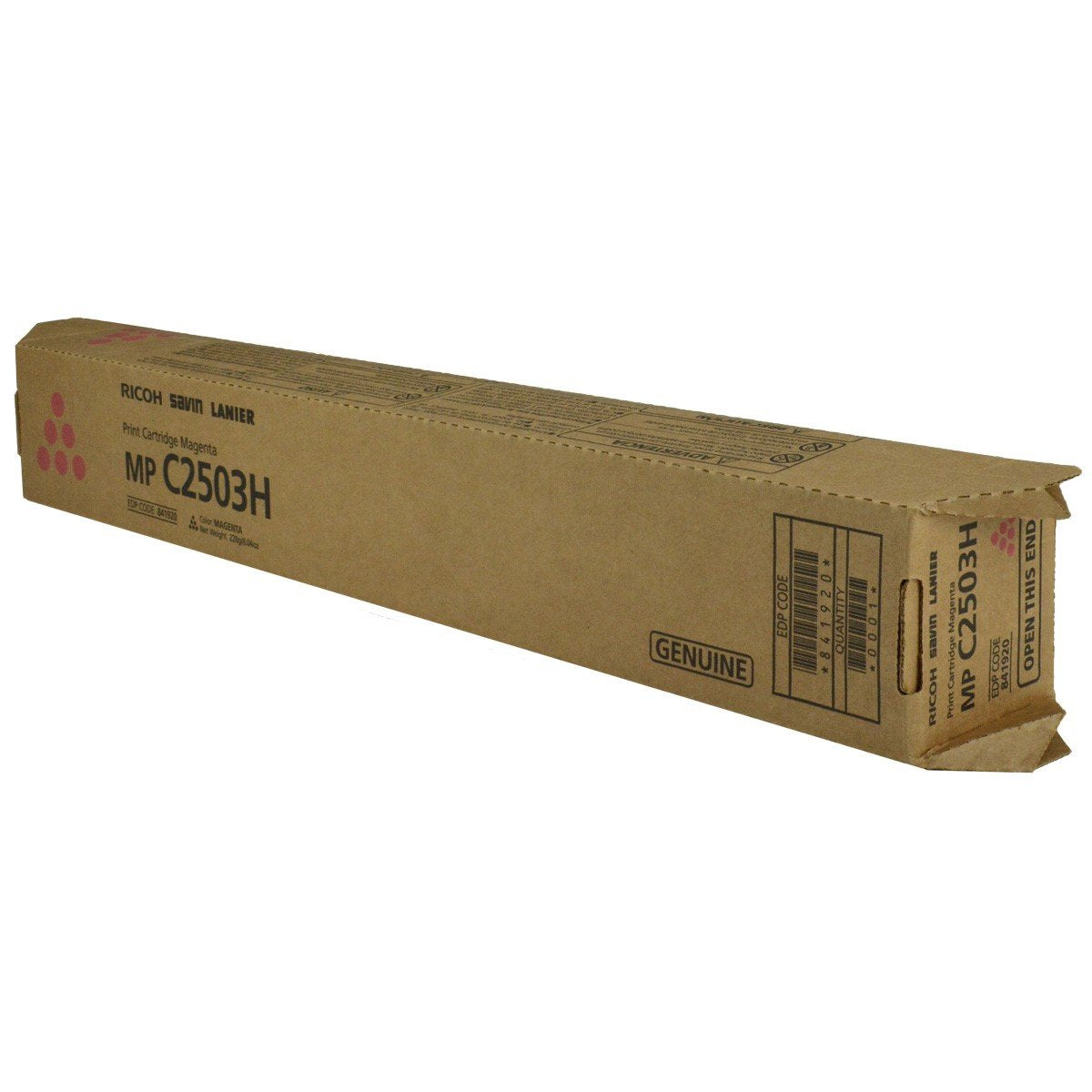 Ricoh 841920 OEM Toner Magenta 9.5K Yield for use in MP C2003, MP C200